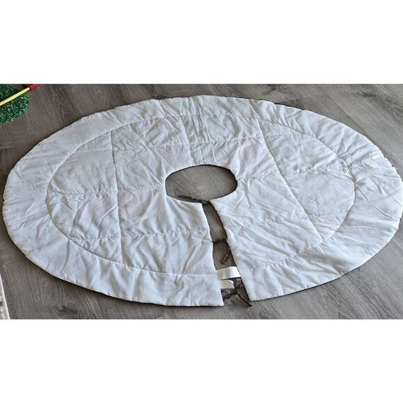 Country Plaid Christmas Tree Skirt 48" Round ~ Farmhouse  Cottage Core - Picture 7 of 8